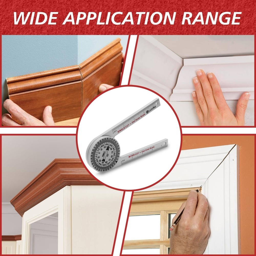 Compact and Collapsible Miter Protractor for Effortless Woodworking Precision