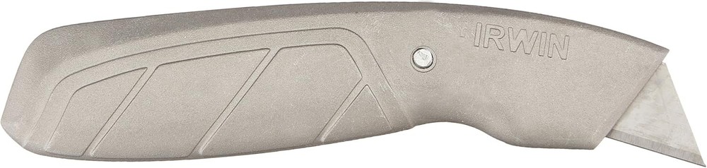 IRWIN Utility Knife, Fixed Blade Gray 2 Pack - Utility Knife - Irwin Blue Blade