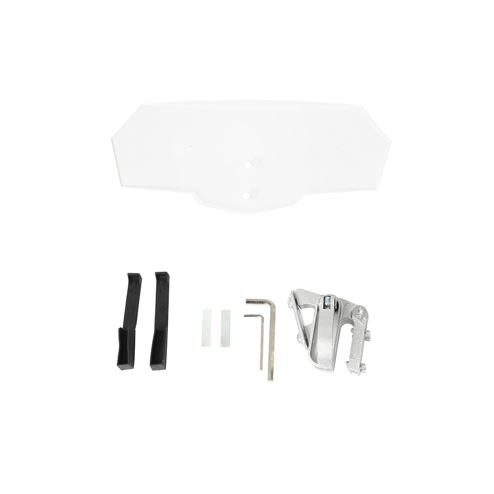 Adjustable Clip On Windshield Extension Spoiler Wind Deflector For Motorcycle US