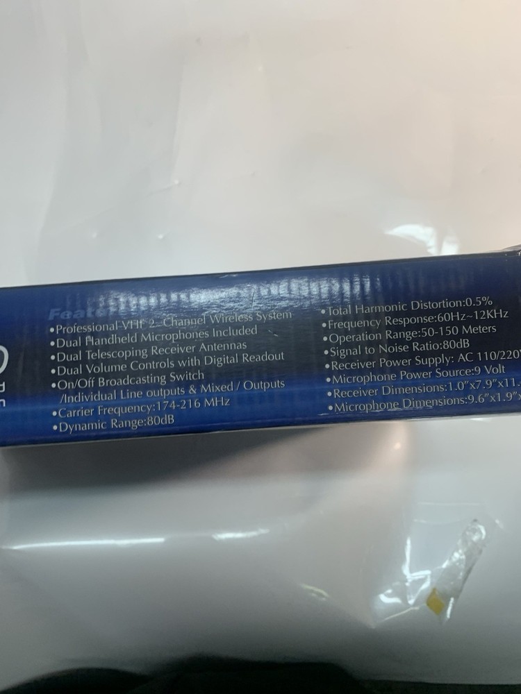 PDWM2100 Professional Dual VHF Wireless Handheld Microphone System