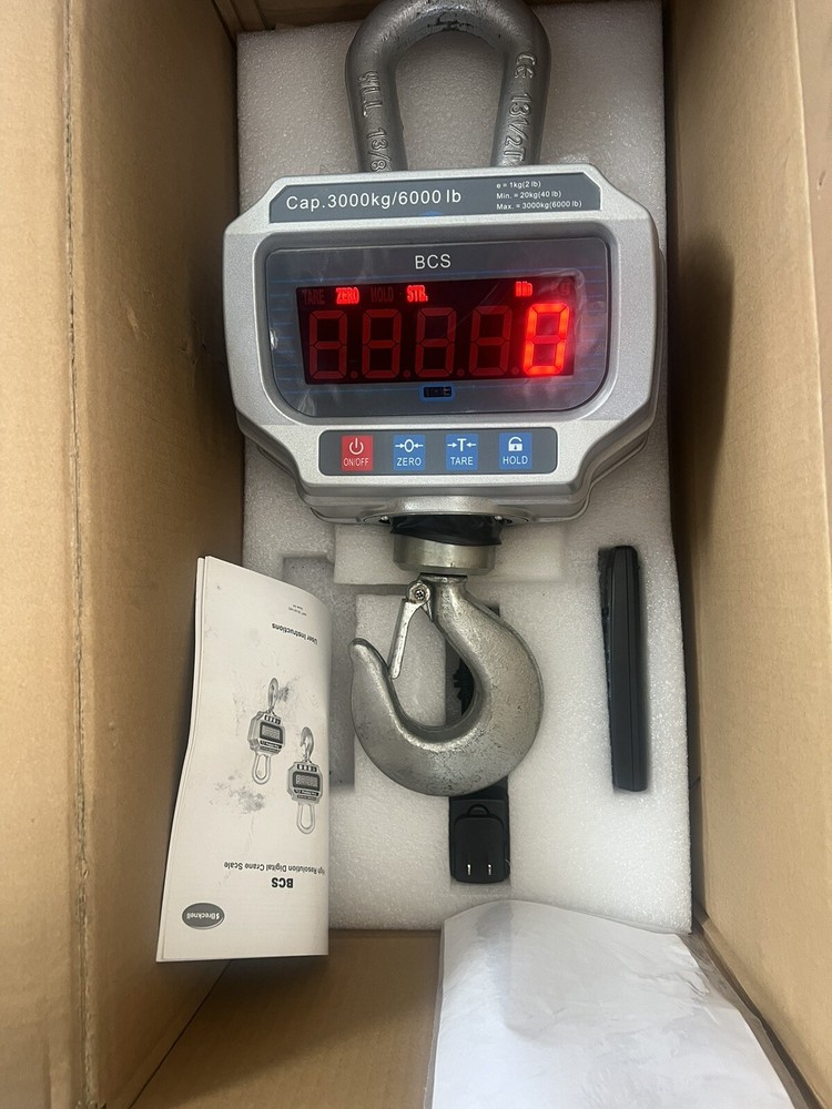 BCS-3000 Brecknell Crane Scale 6000lb X 2lb