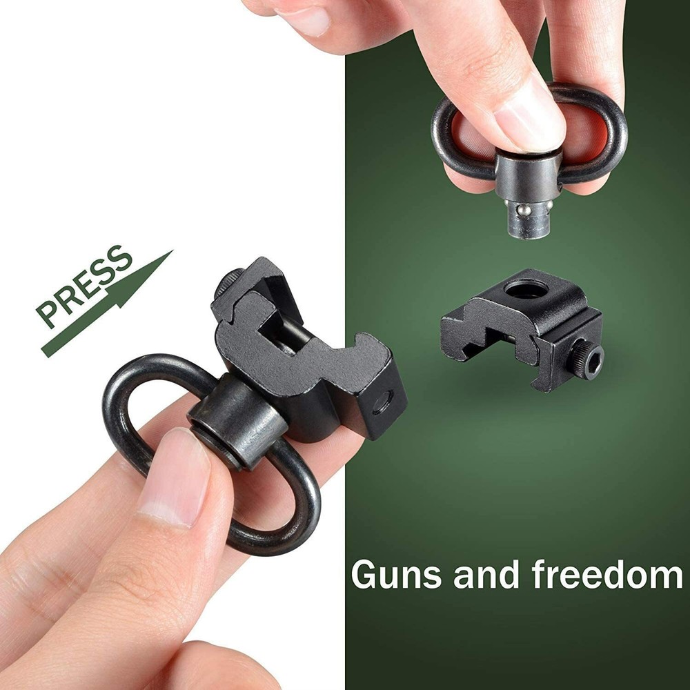 2 Point Gun Sling Shoulder Strap Trigger Snap with QD Swivel Mount A