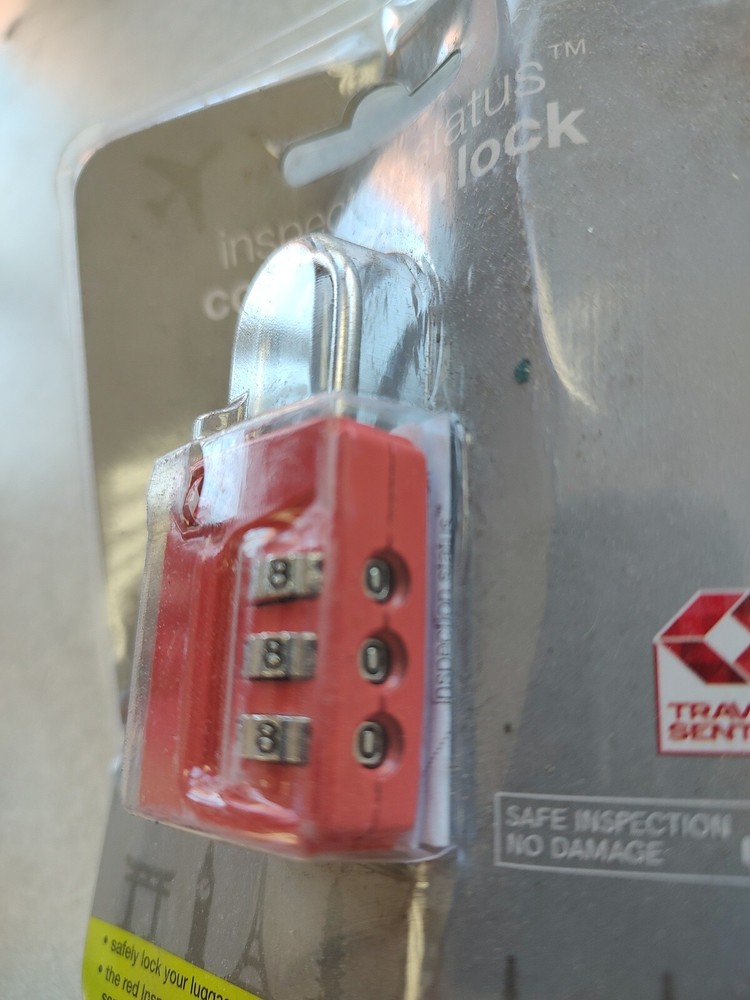 CVS TSA Inspection Status Combination Lock