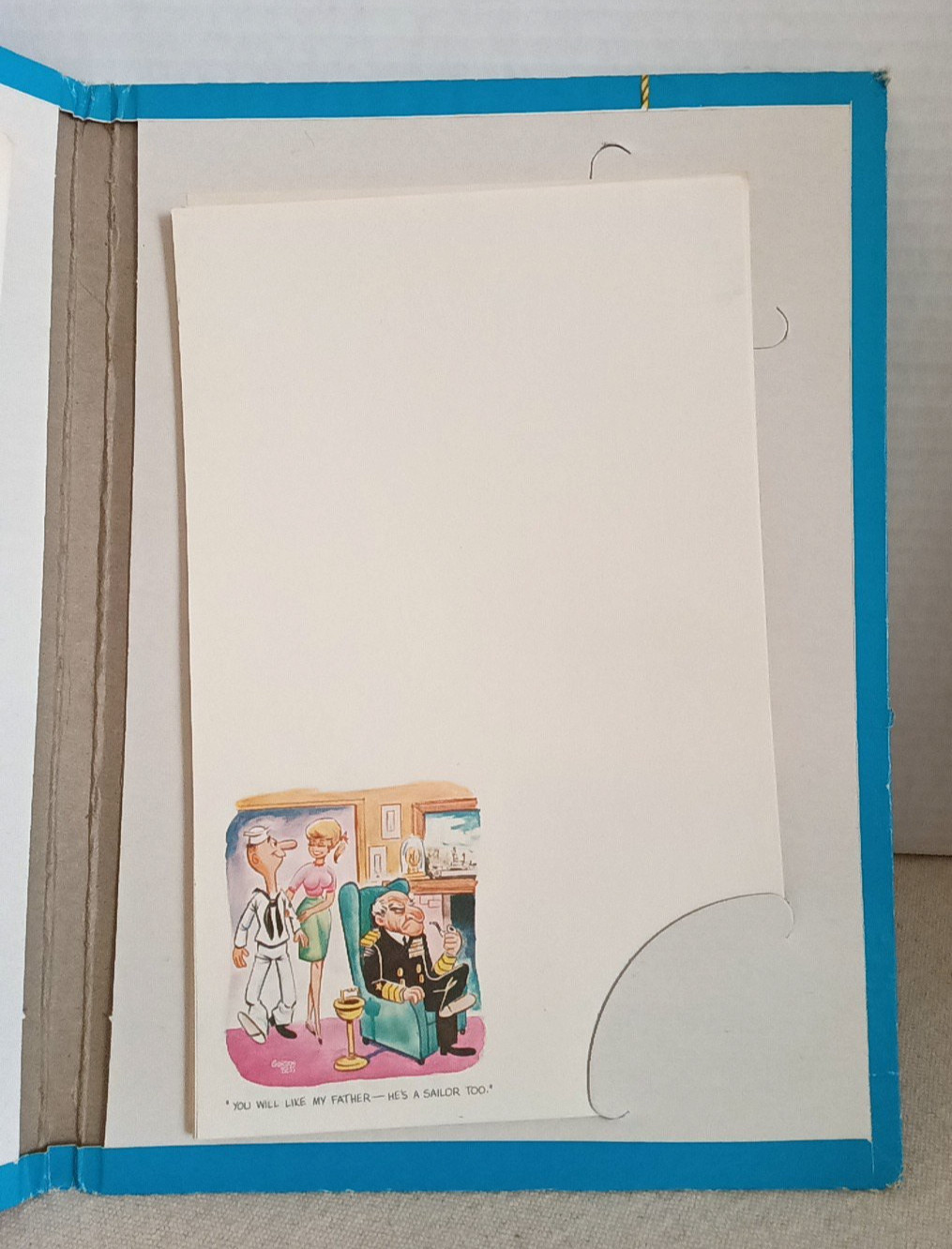 Vintage Paper Naval Military Cartoon Stationary Envelopes Crest Craft