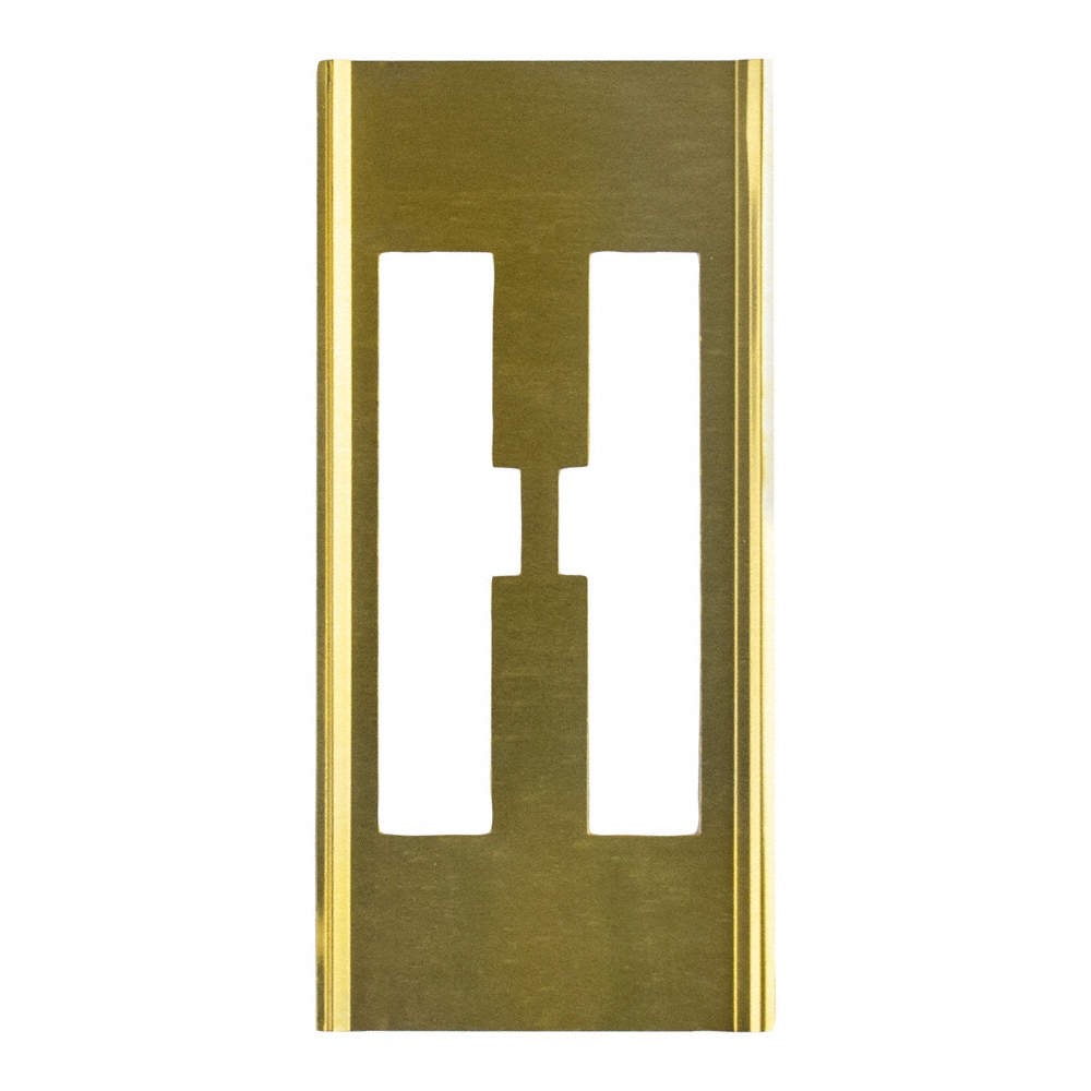 C.H. HANSON  Stencil Sort-6 In. Brass Gothic H 900H68