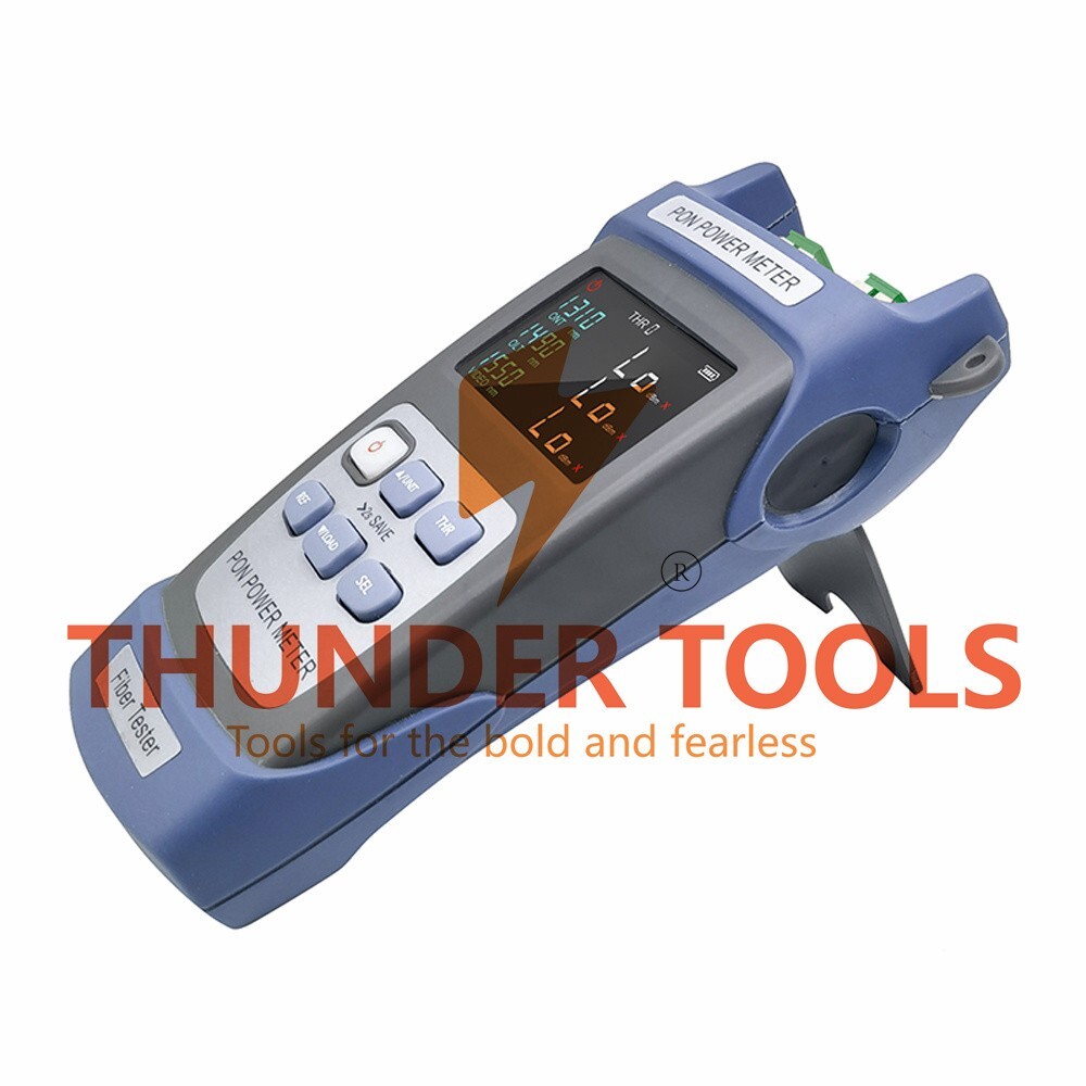 Thunder Tools Handheld PON Power Meter Optical Fiber Tester Network Ten