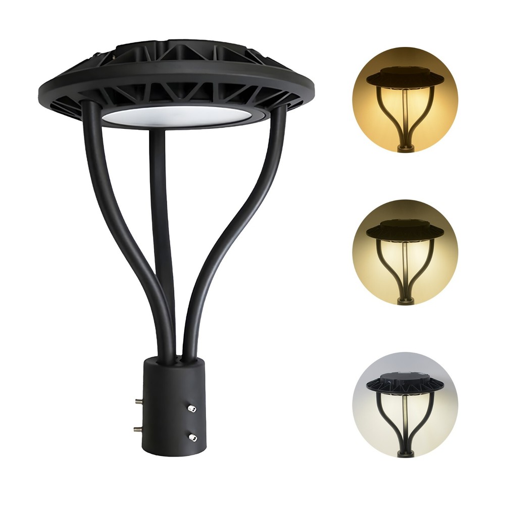 LED Post Top Light with Photocell for Garden Pathway (CCT and Watt Selectable)