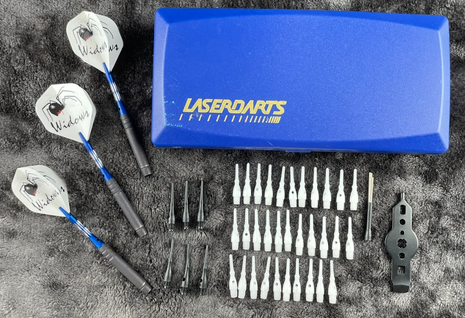 LaserDarts 20g Black Widows Smooth Ringed Barrel Soft Tip