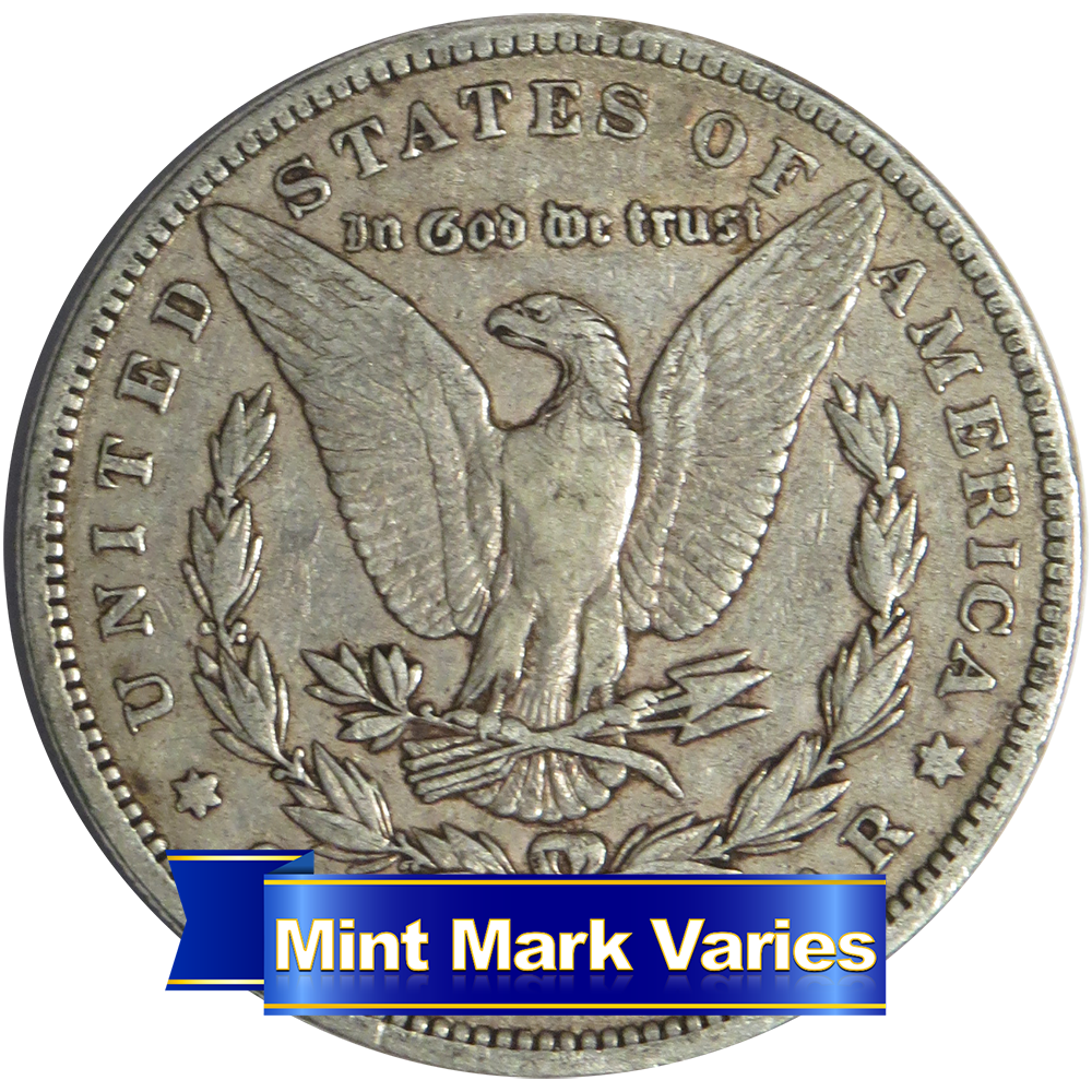 1878 - 1904 $1 Morgan Silver Dollar Extra Fine XF