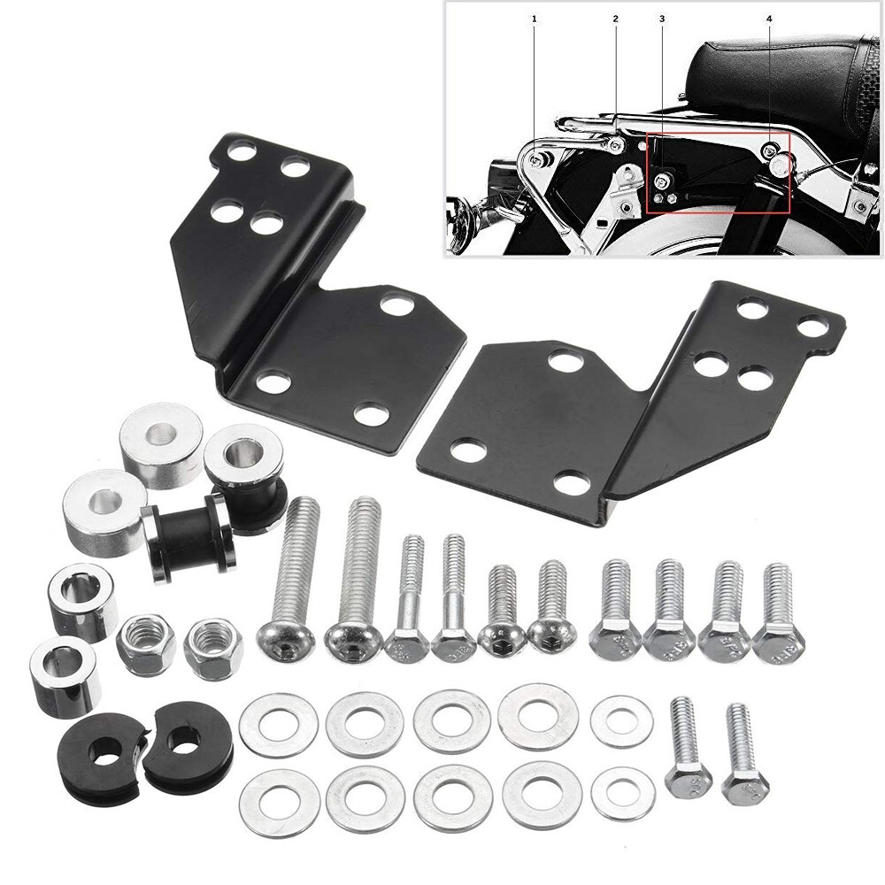 Quick Release Sissy Bar Backrest Docking Hardware Kits For Harley Touring 97-08