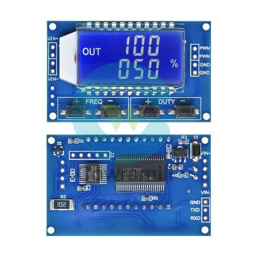 Signal Generator PWM Pulse Frequency Duty Cycle Adjustable Module LCD Display