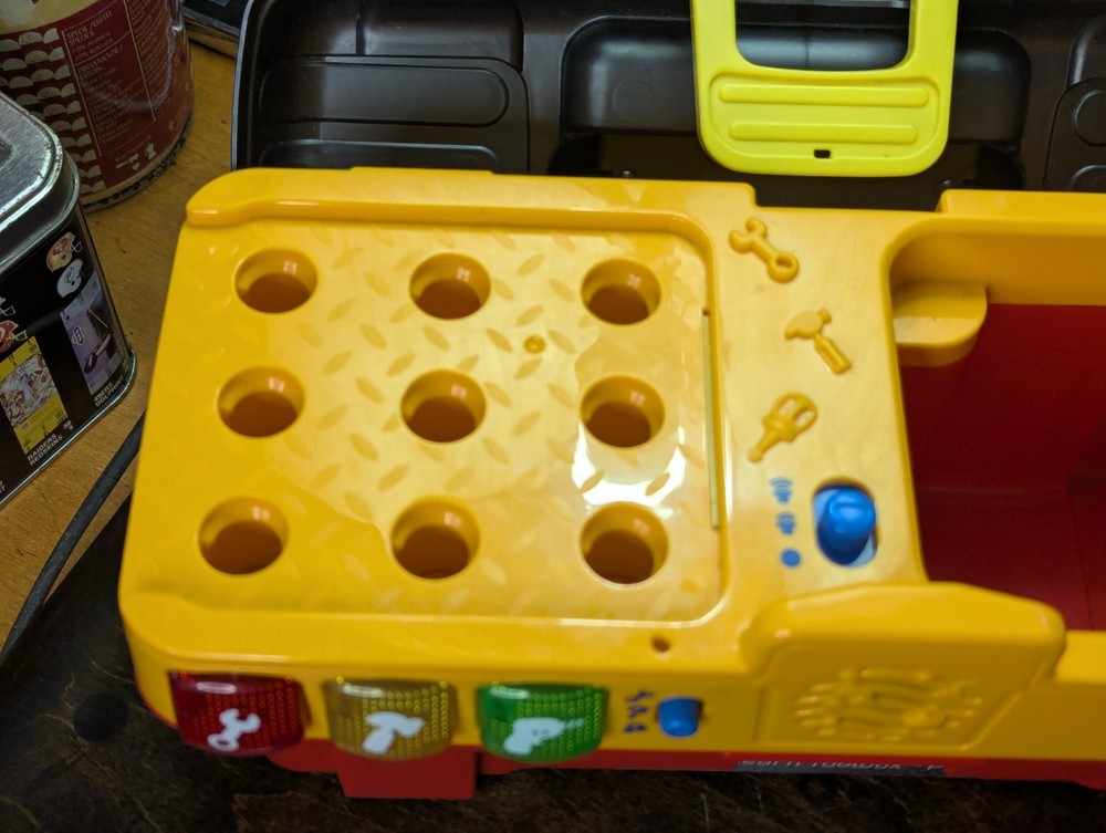VTech Drill & Learn Toolbox Pro Toy BOX ONLY ~Educational Music Lights~ WORKS!