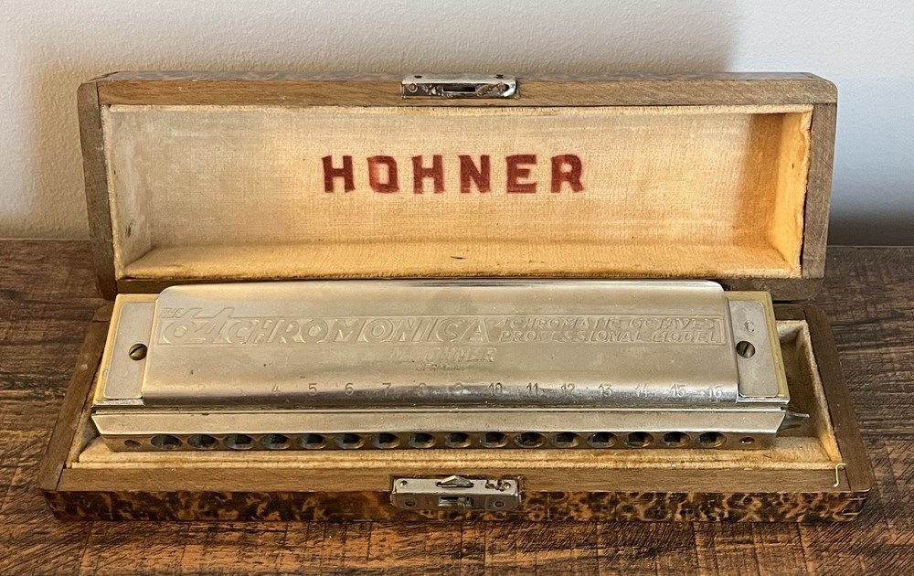 Hohner 64 Chromonica Harmonica Professional Model With Case