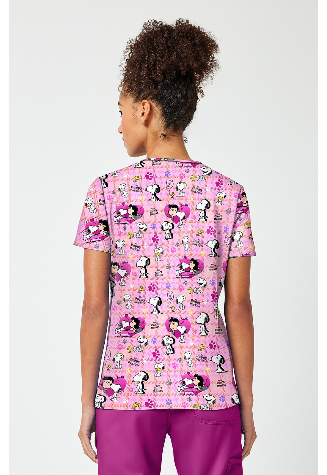Snoopy Cherokee Scrubs Tooniforms Peanuts V Neck Top TF796 PNPE
