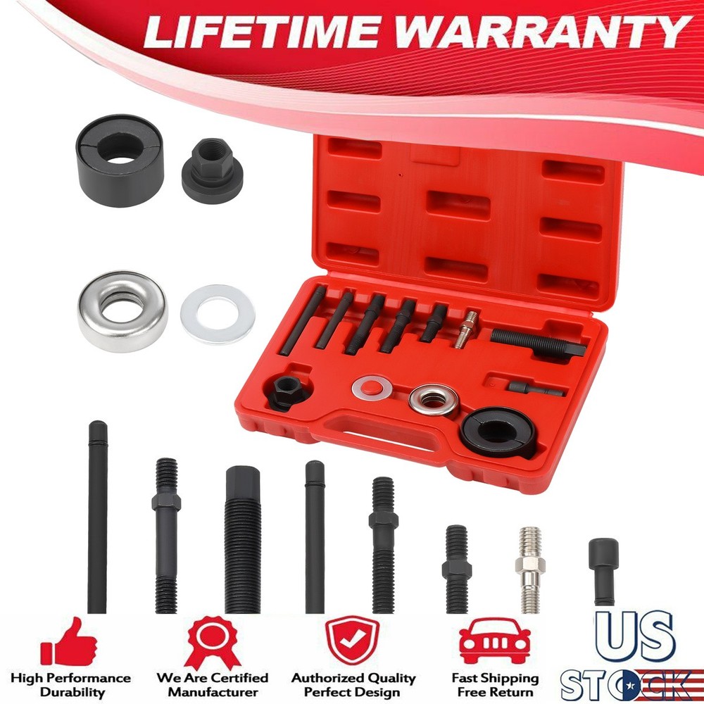 Pulley Puller and Installer FOR UNIVERSAL 13pc Alternator Kit US 13Pcs 13 PCS