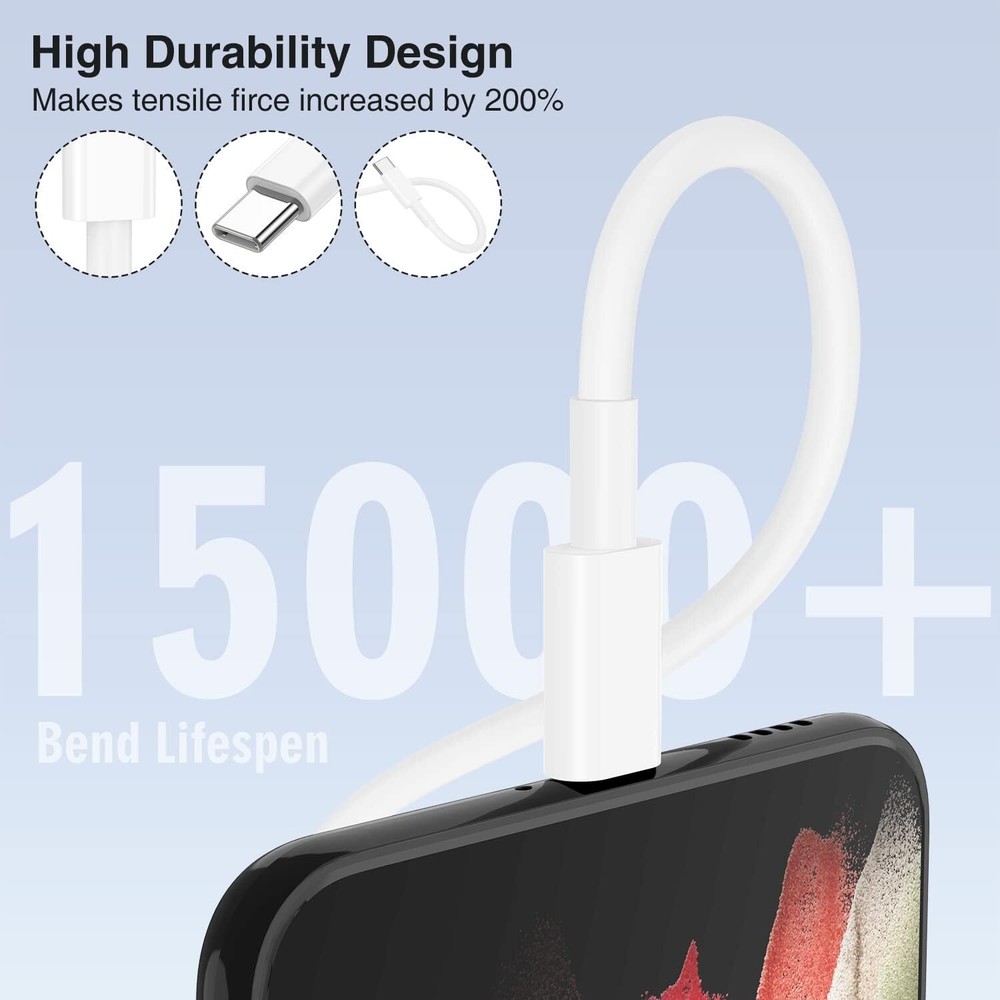 4 Pack Super Fast USB C Charger Universal Type C Cable Data SYNC for 15 Pro Max