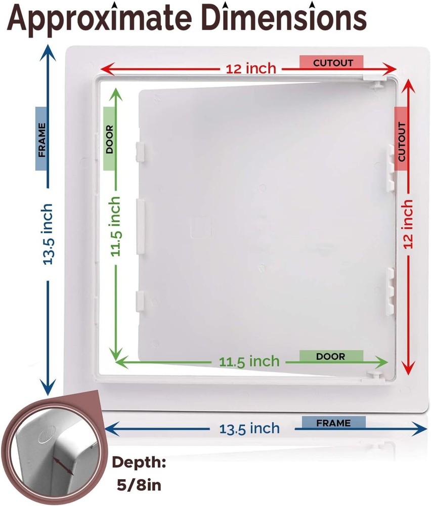 Durable 12x12 Access Panel for Easy Installation & Stylish Wall Concealment