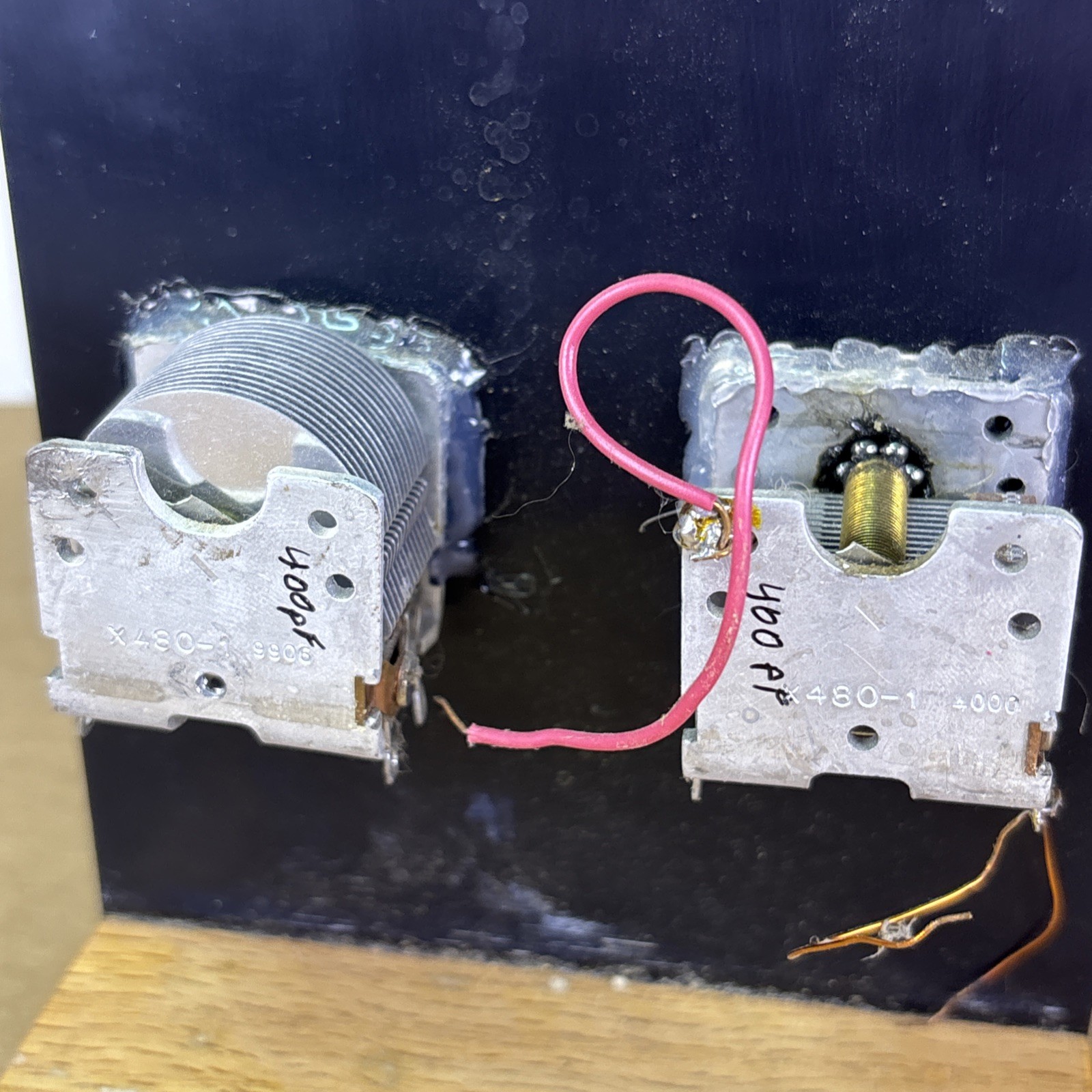 VTG High End Handbuilt Tuner/Crystal Radio Circuit 400pF Vcaps Ham Radio DIY