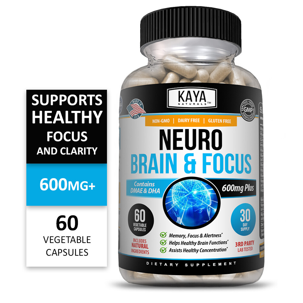 (2 Pack) Neuro Brain & Focus, Memory, Function, Clarity Nootropic Supplement