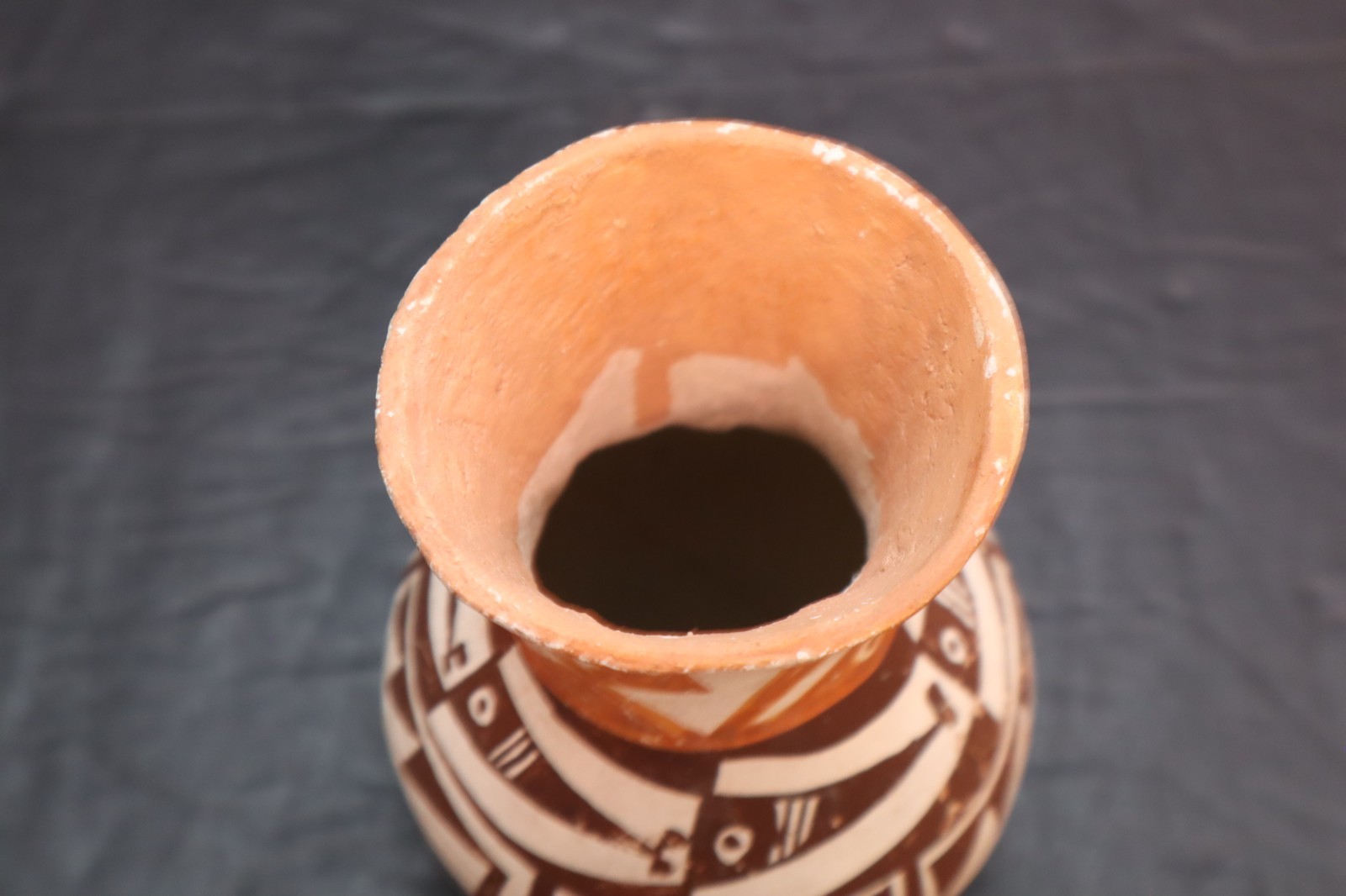 Antique Acoma Pueblo Pottery Polychrome Jar Jug Vase Pot Hand Coiled VTG Native