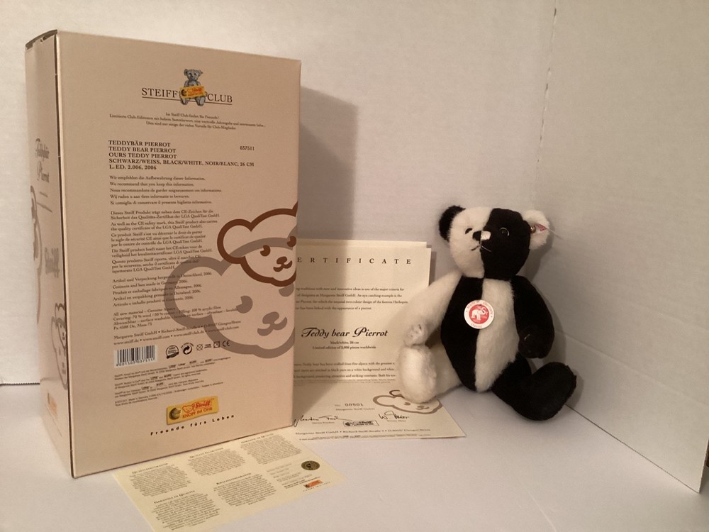 Steiff "Pierrot" Bear, made 2006, tag #037511
