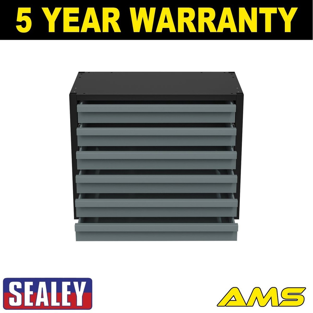 Sealey Modular Storage Mid Unit 6 Drawer 580mm APMRM1