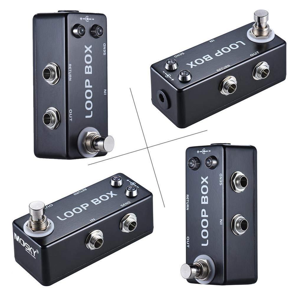 YMUZE Moskyaudio Mini Loop Box Guitar Effect Pedal with Channel Selection Tru...