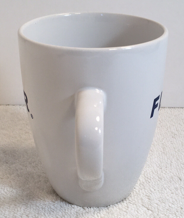 Fluour Construction Engineering White Ceramic Cup