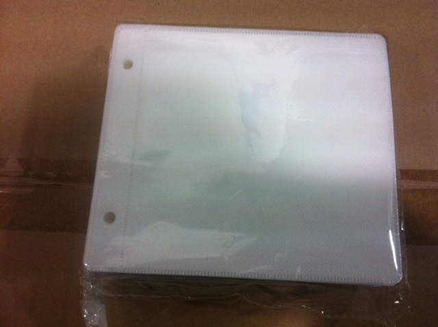 10 PCS 10-Disc Two Ring Vinyl Binder Album Case,White & Sleeve 90146/10/SF006/50