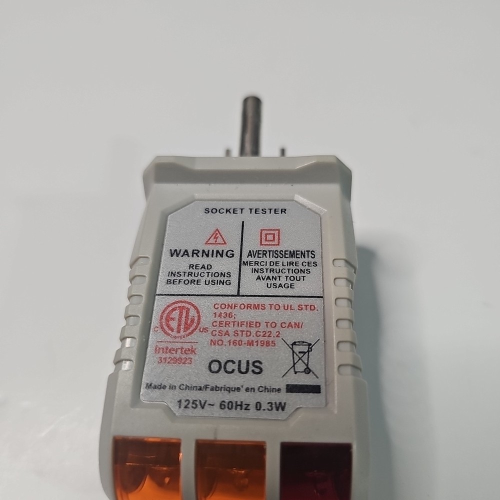 Outlet Circuit Tester Earthing Socket Test For Grounded Line