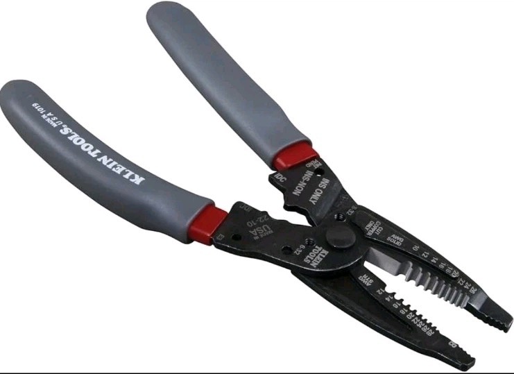 Klein Tools 1019 SEN 10 - 26 AWG Solid, 12 - 28 Stranded, Gray/Red