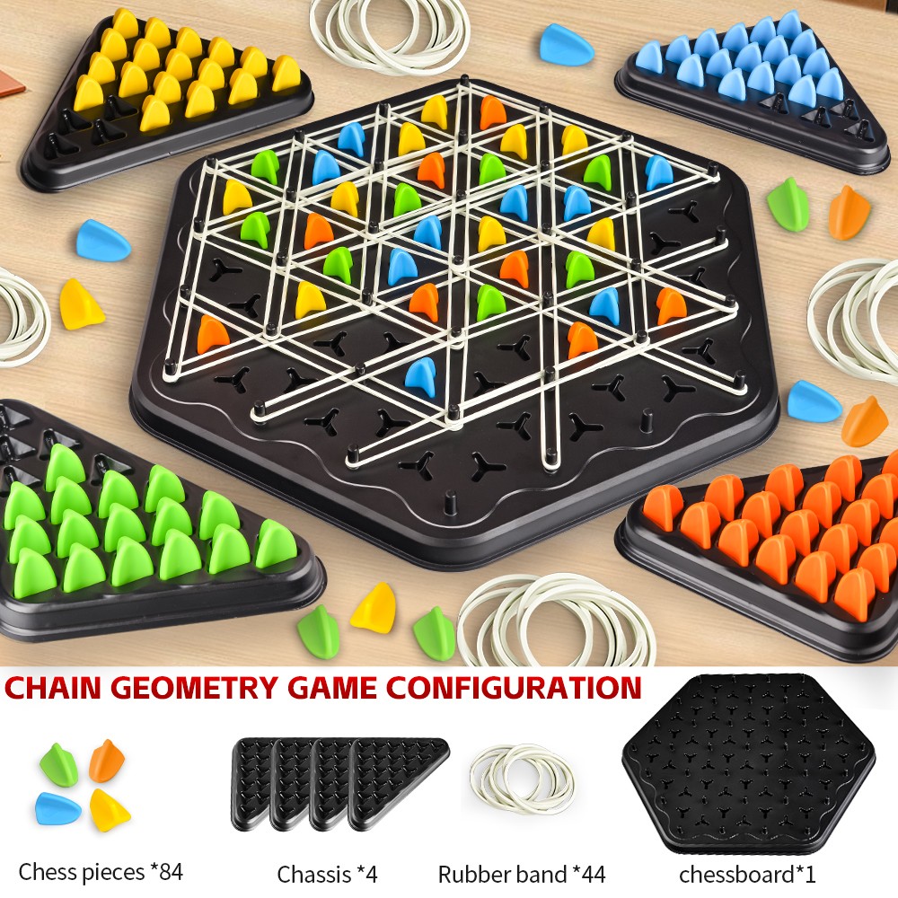 Chain Triangle Chess Educational Desktop Game for Parent-Child Interaction