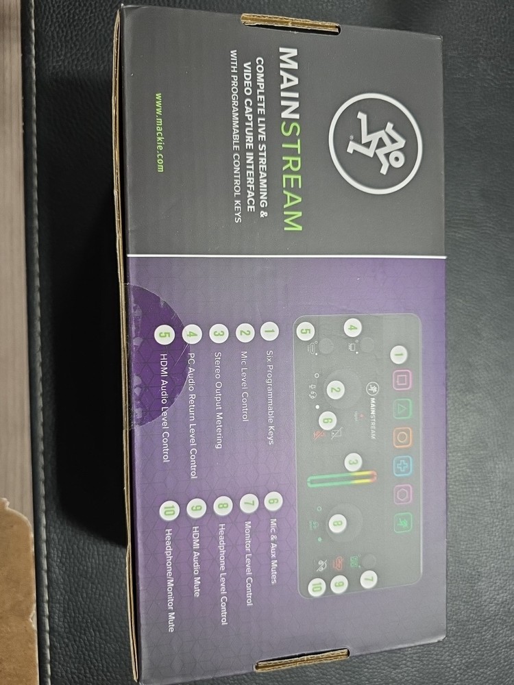 Mackie Mainstream Video Streaming Interface Stream Video Capture Controls