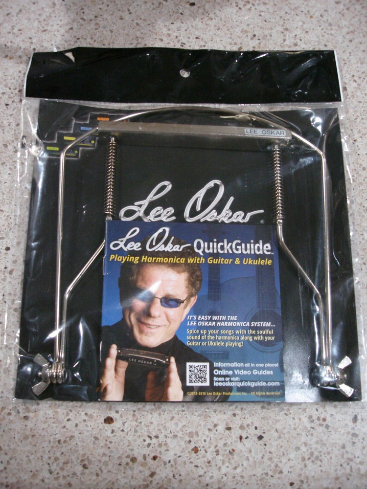 NEW LEE OSKAR HARMONICA HOLDER W/QUICK GUIDE