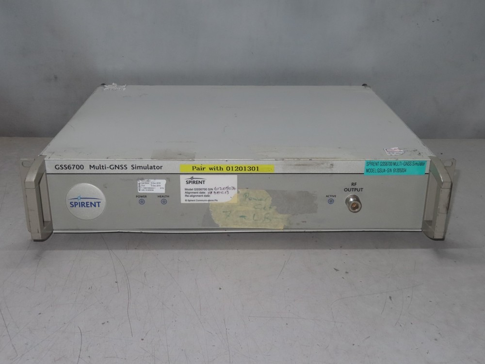 Spirent GSS6700 Multi-GNSS Simulator ** unknown software **