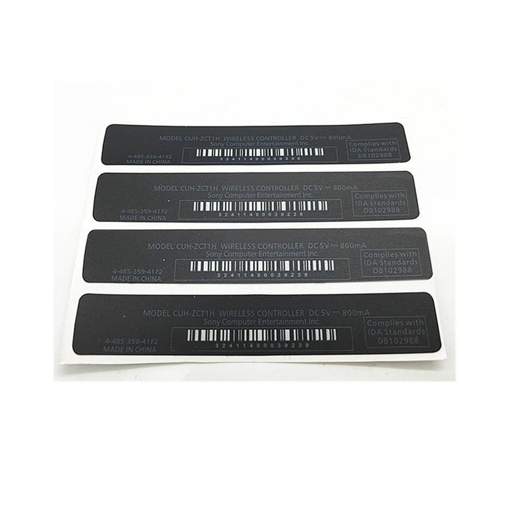 5 in 1 Pack Replacement Back Sticker Label For Playstation PS4 Controller