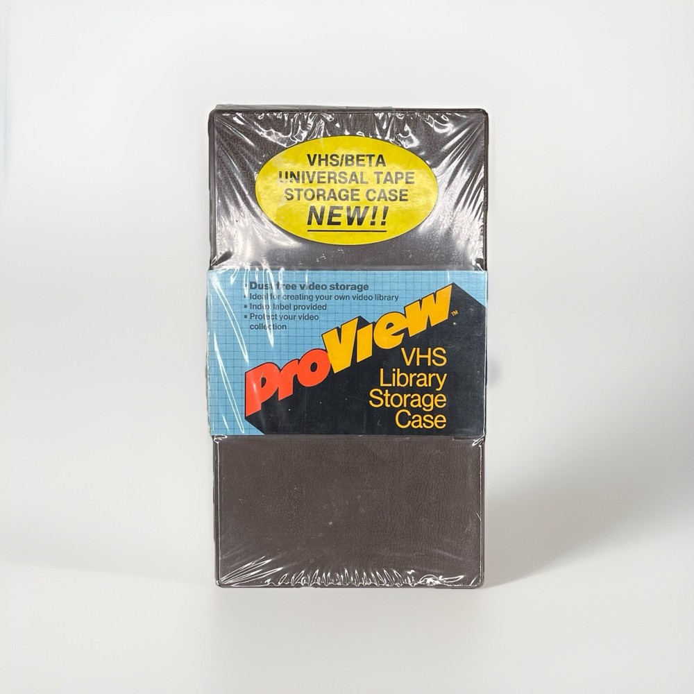ProView VHS Beta Universal Tape Storage Case New