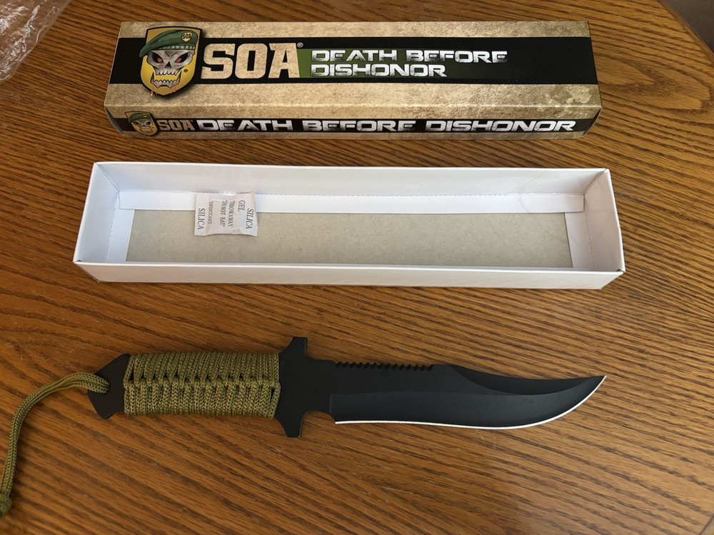 SOA Death Before Dishonor Knife
