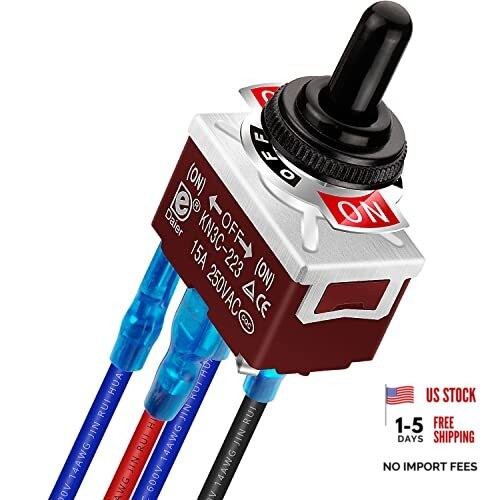 Waterproof Reverse Polarity Switch 12V Toggle Switch 30A DC Motor Momentary