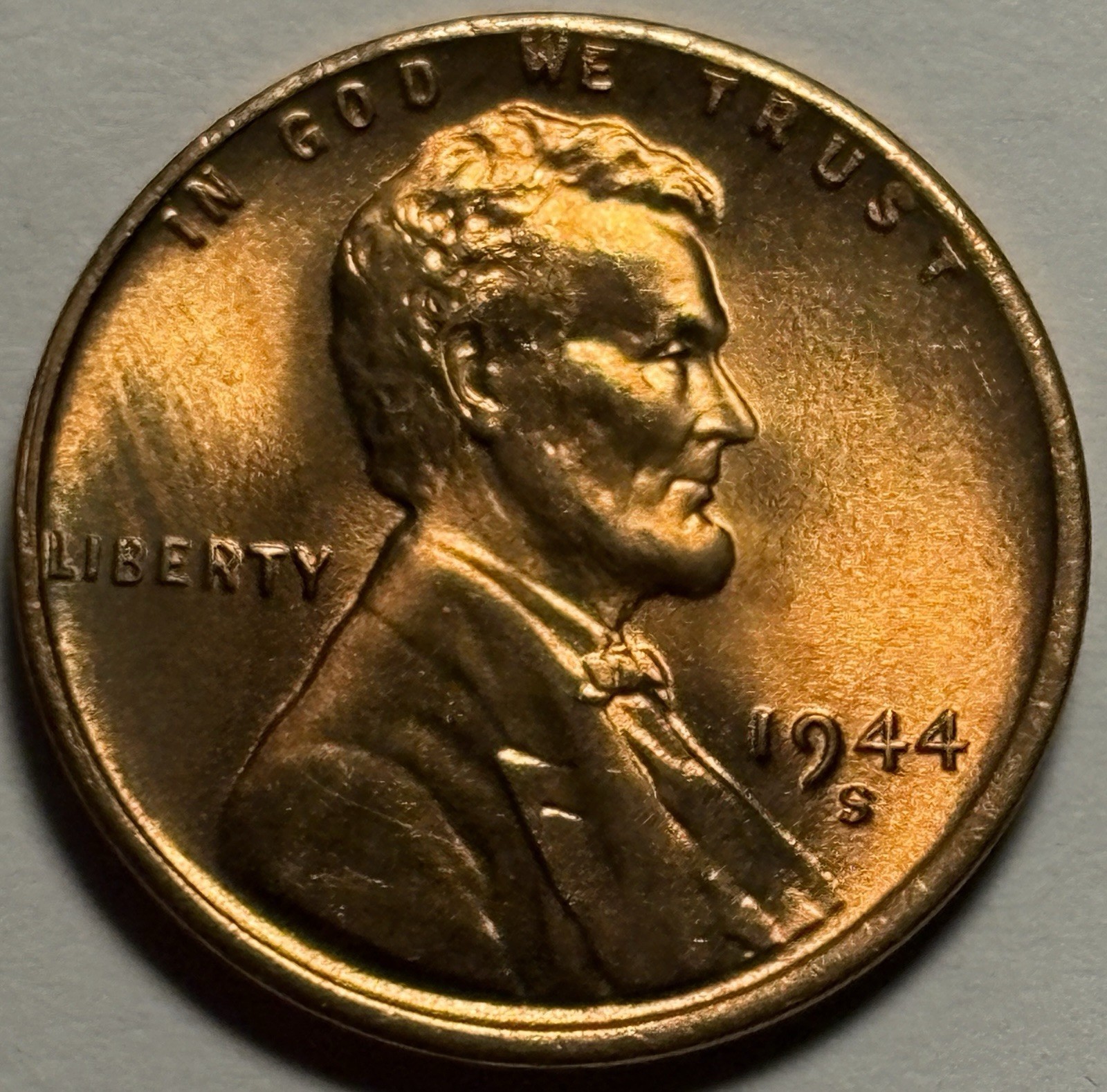 1944-S Lincoln Wheat Cent — Uncirculated MS Red 🔥 Original Roll Coins