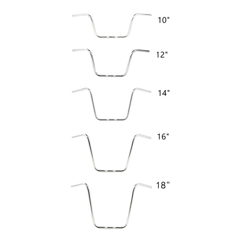 Chrome 10"/12"/14"/16"/18" Ape Hanger 1" Handlebar Fit For Harley Softail FLST