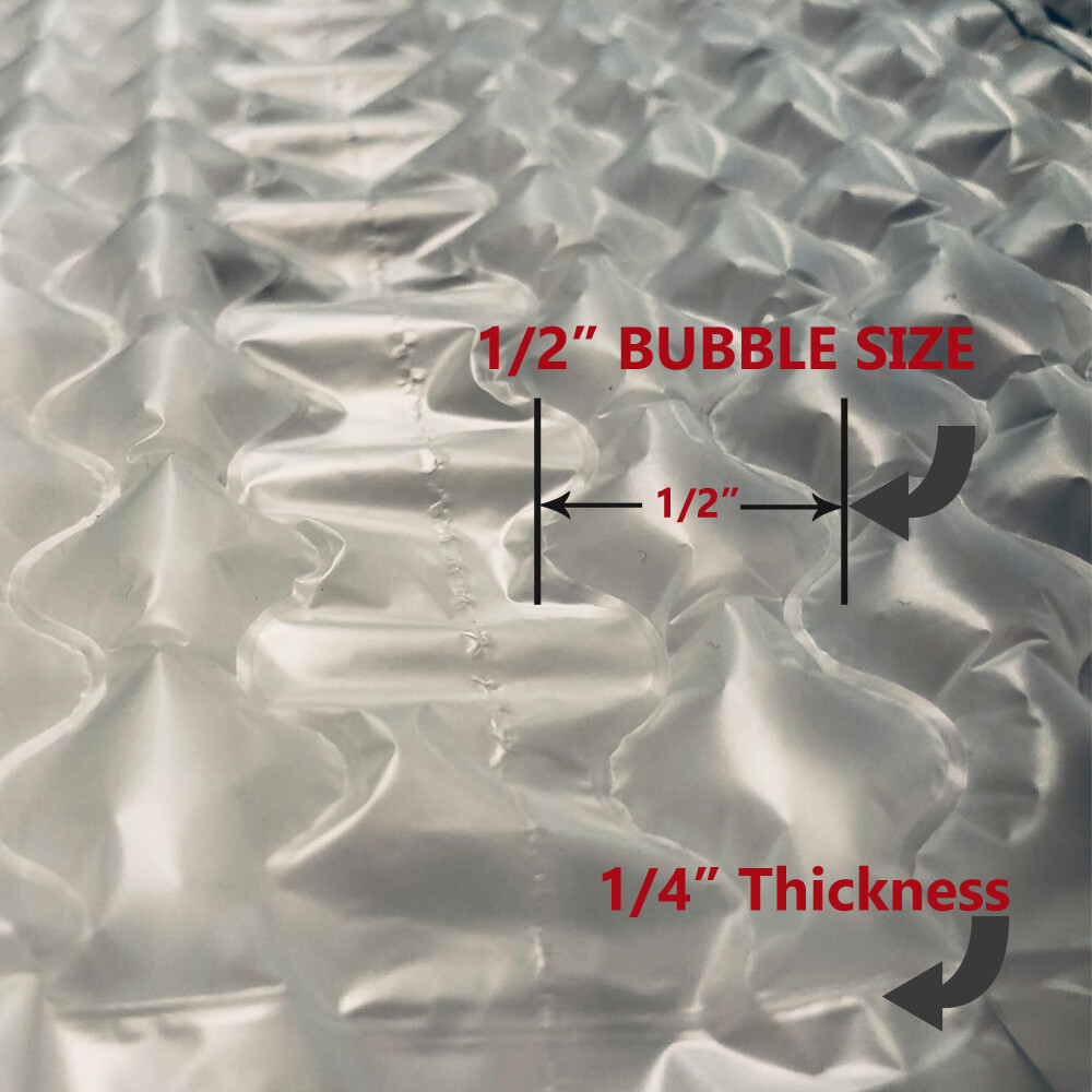KwikAir® Bubble Cushion Wrap Roll 120' x 14" MEDIUM 5/16" Bubbles Perforated 10"