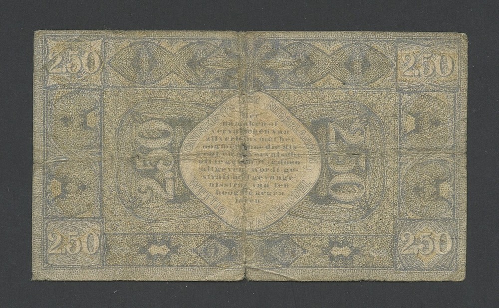 NETHERLANDS 2 1/2 gulden 1918 Krause 14 GF Banknotes