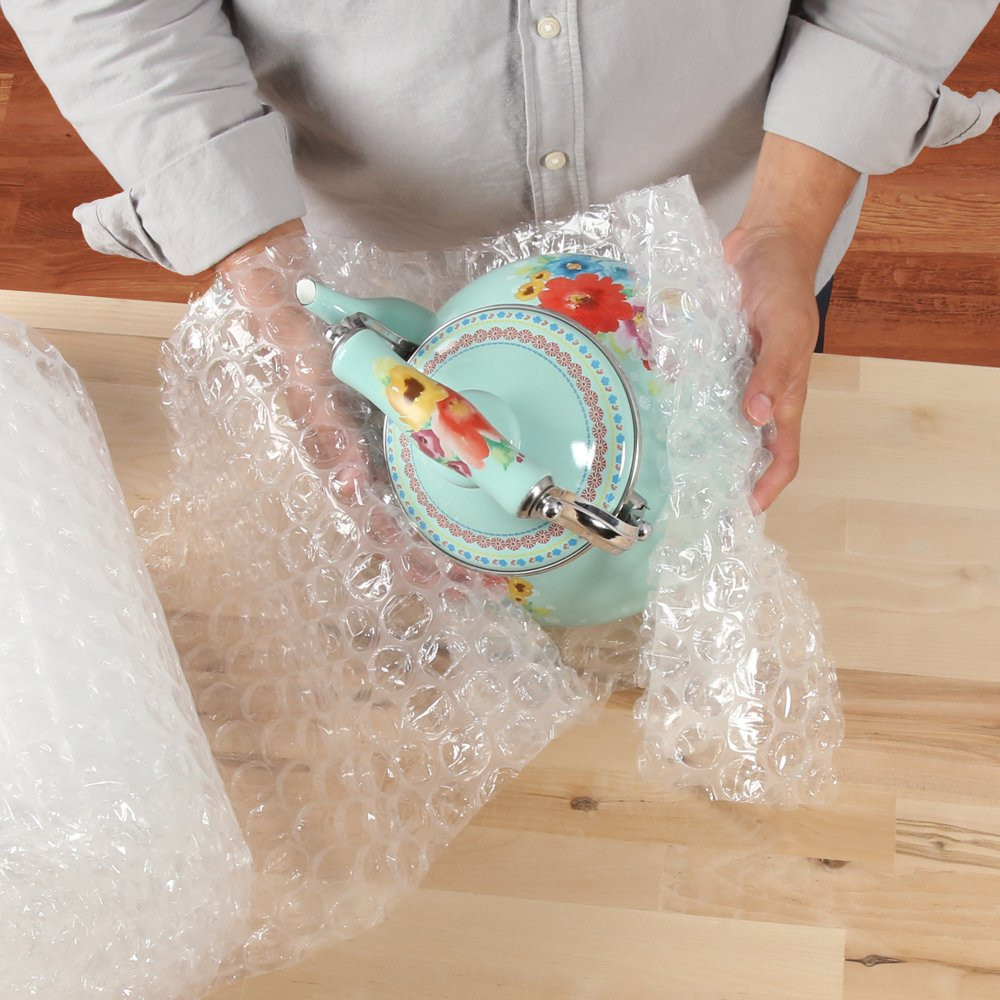 BUBBLE CUSHION PACKING WRAP 12" X 100' Large Clear, Plastic