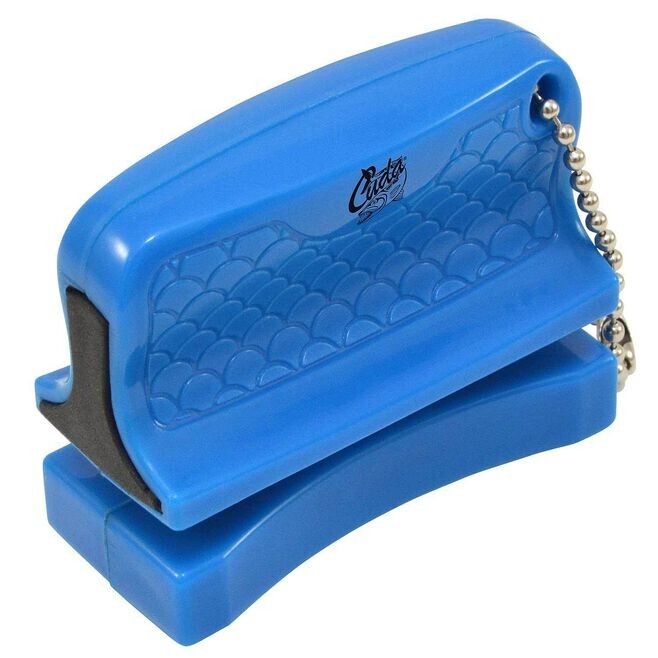 Cuda Knife Sharpener Tool/Keychain 2 Stage Sharpening: Carbide + Ceramic 4 PACK