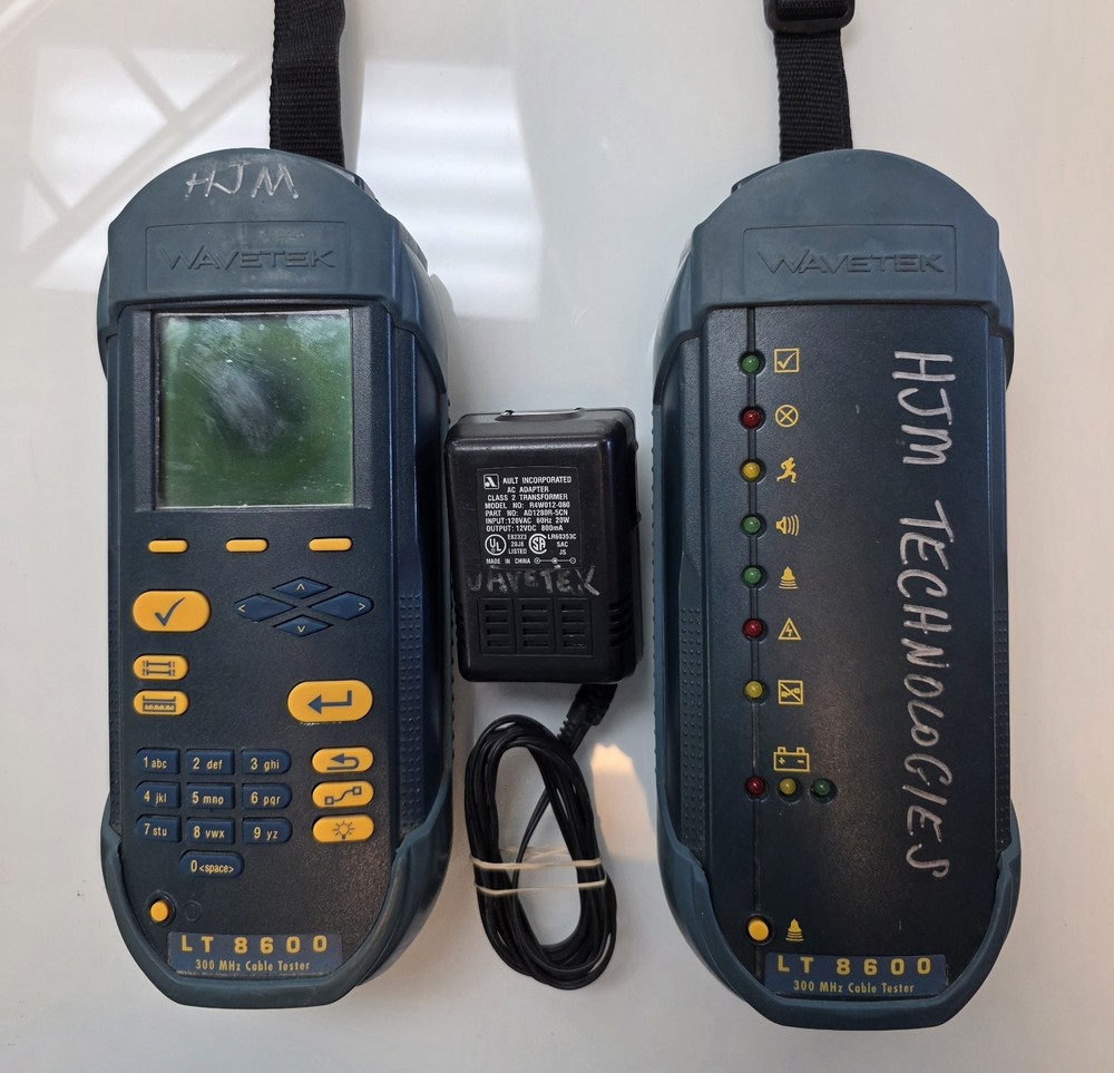 Wavetek LT8600 Cable Certifier Cat5 Cat5e w/ Adapters & Calibrator AS-IS