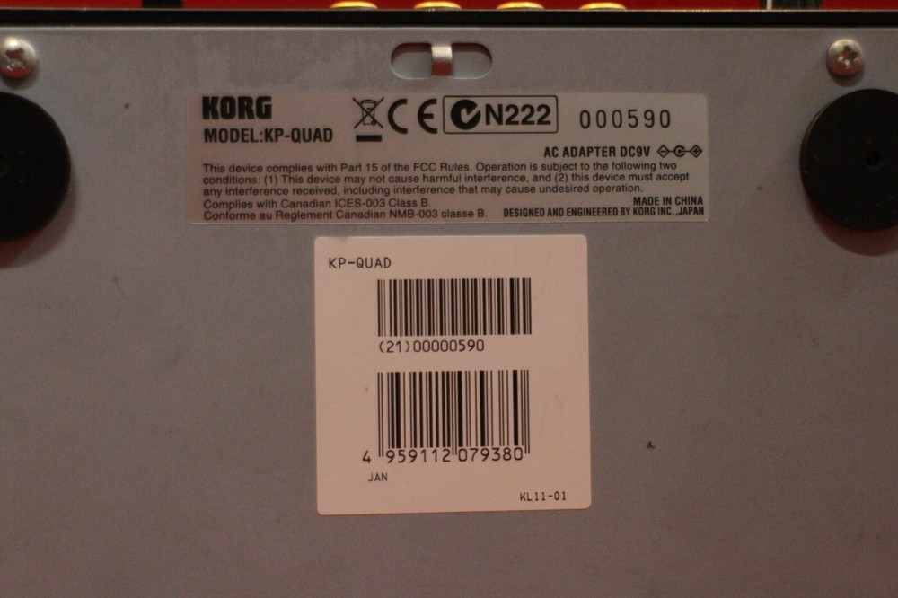 USED Korg KAOSS PAD QUAD Dynamic Effect Processor KP U2256 240516