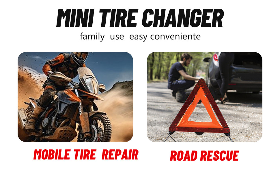 KATOOL KT-1030P Mini Tire Changer Machine 10-21 Inch for Road Rescue