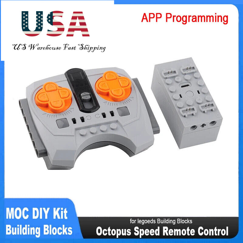 MOC Remote Control Rechargeable Battery Box 8-channel 2.4G Speed Control Remote