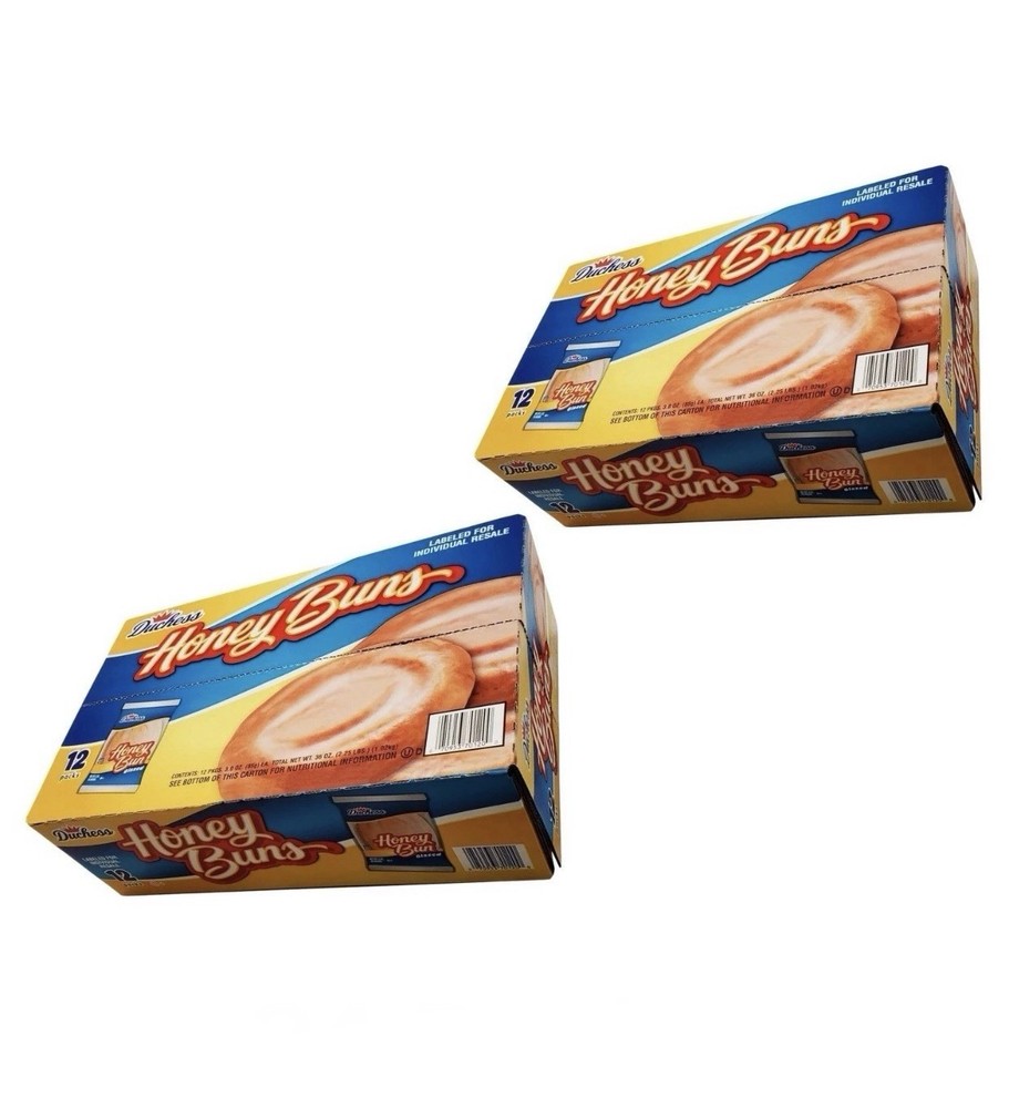 2 Pack Duchess Honey Buns, 3 oz., 24 ct.